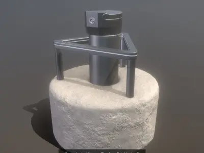 Groundwater Measure Pipe Low-Poly and High-Poly Version 3 3D Model Pack