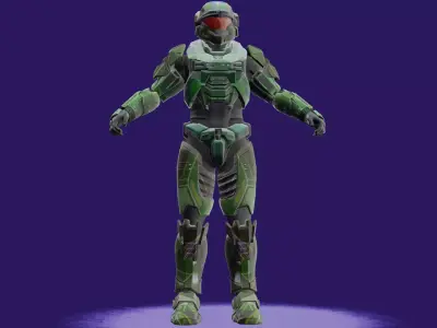 Halo Player 3D model