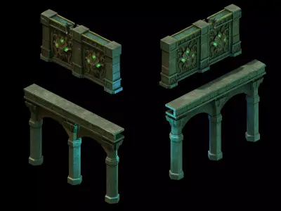 Funeral Place - Wall 32 3D model
