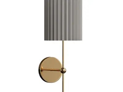  Marceau Boule Polished Brass Wall Sconce 3D model