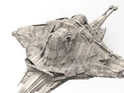 Colossal Space Temple 7  3D model