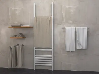 Bathroom towels Free 3D model