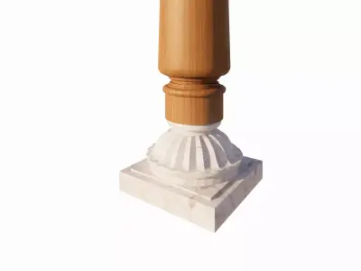 Chettinad Column 3D model