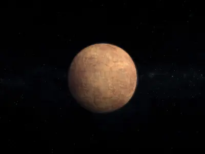Barren Alien Planet 01 Low-poly 3D model