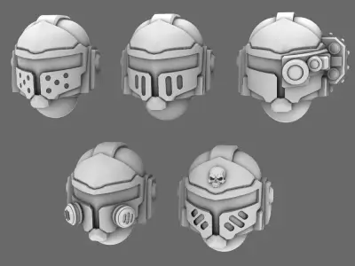 Space Knights V10 Helmet Type 251001 3D print model