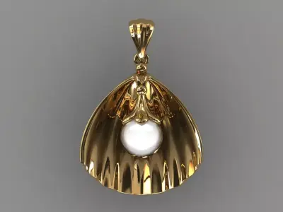 Seashell Pendant 3D print model