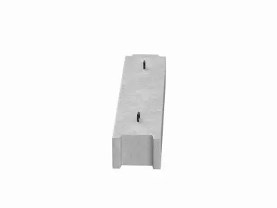 Concrete Block 3D model 4