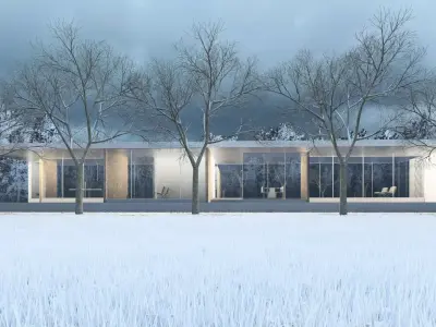 Mies Van der Rohe - Modern House 3D model