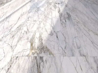 Marble Floor Museum Supreme White 60x120 Set 3 Texture