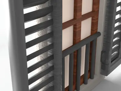 Italian window 3D model
