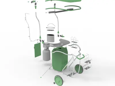 Food Truck 3D Low-poly 3D model