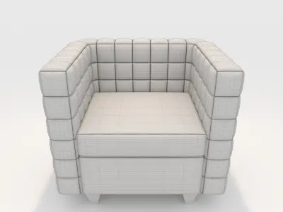 Sofa 1 Seater 5 3D model