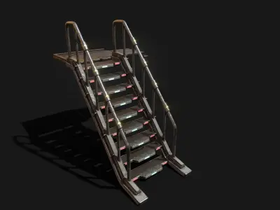 Scifi Stairs 3D model