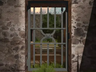 Enclave game -Zurana Hideout GATE Low Poly Free low-poly 3D model