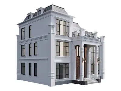 Neoclassical Villa Exterior 3D model