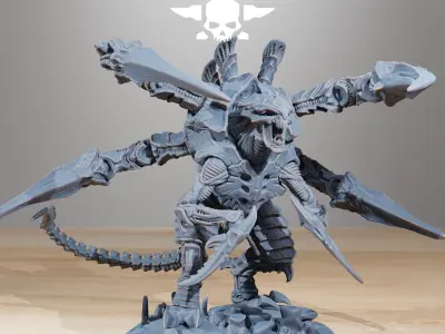 Xenarid Ravage Howler 3D print model