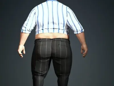 Fat Boy CGI Character 3D model