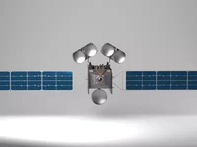 Satellite NASA 4k  Low-poly 3D model