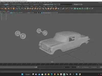 Two Door Studebaker Lark 1959 Body for 3D Print Model 3D print model