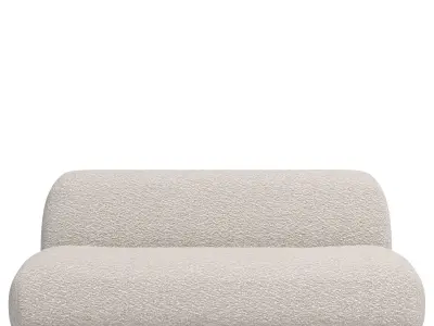  Floor Teddy Couch Hippo Loveseat Boucle Cloud Sofa 3D model