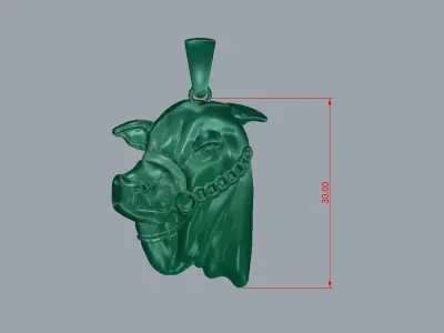 PENDANT CATTLE OX NELORE 3D print model