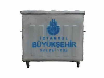 Garbage Container Low-poly 3D model