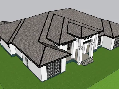 House heart shaped leaf 3D model