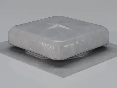 Round Top Vent Low-poly 3D model