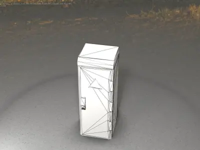 Electrical Distribution Cabinet 47 Low-poly 3D model