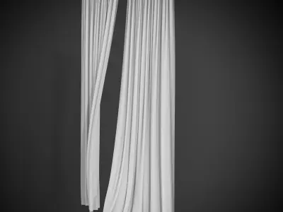 Wind Curtain Low-poly 3D model