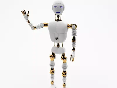 Robot android Roby 3D model