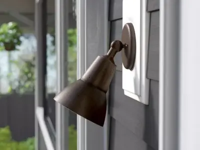 Haynes Bulb Outdoor Armed Sconce Free 3D model