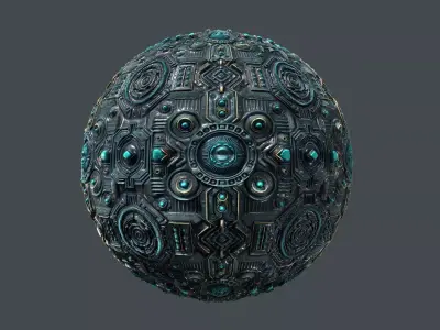 Cyberpunk Seamless PBR Texture 05 Texture