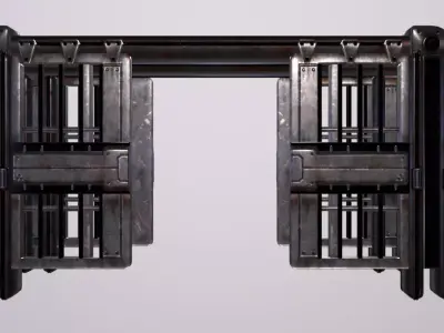 PrisonDoor Low-poly 3D model