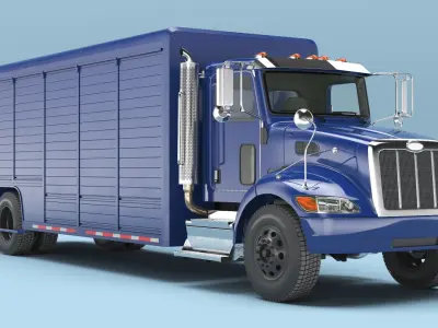  Medium Duty Box Truck 4x2 Blue 