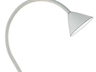 Lilia floor lamp with shade Low-poly 3D model