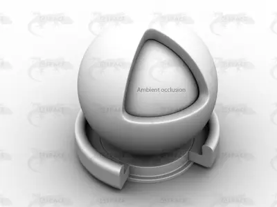 Chrome matte 3D model  Texture