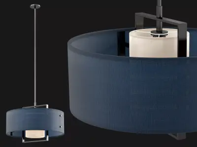 Minimal fabric Pendant 3D model