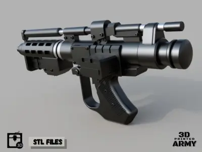 E-5 Blaster Rifle - 3D print Files - Star Wars 3D print model