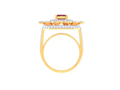 Women Ring MTL 3dm STL OBJ FBX Details 3D print model 6
