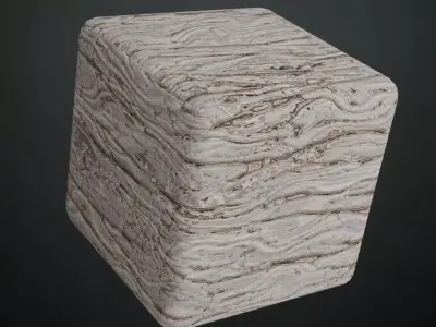 Organic White Swirl Wood Grain PBR Texture