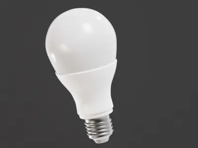 Led Light bulb Low-poly 3D model