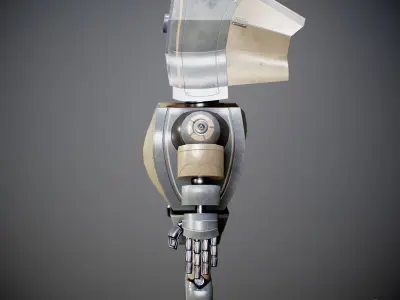 Robot Kid Low-poly 3D model