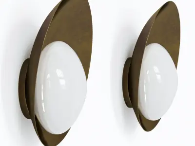 Brass Wall Lights Concha by Gallery L7 3D model