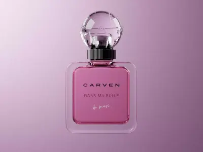 Perfume Bottle Carven Dans ma bulle de musc Model Blend File 3D model
