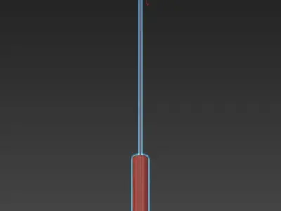 PROLIX pendant light in brass 3D model