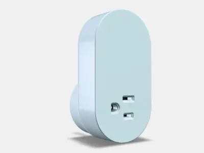 TRADFRI Wireless control outlet 1 Low-poly 3D model