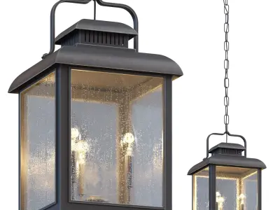 Chamberlain Vintage Bronze Pendant by Troy Lighting 3D model