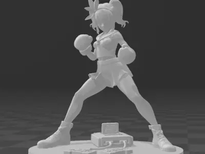 street fighter Sakura 3D print model