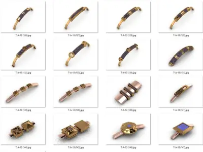 wristband  design 50 piece drawings wristbands  wristbands 3D print model